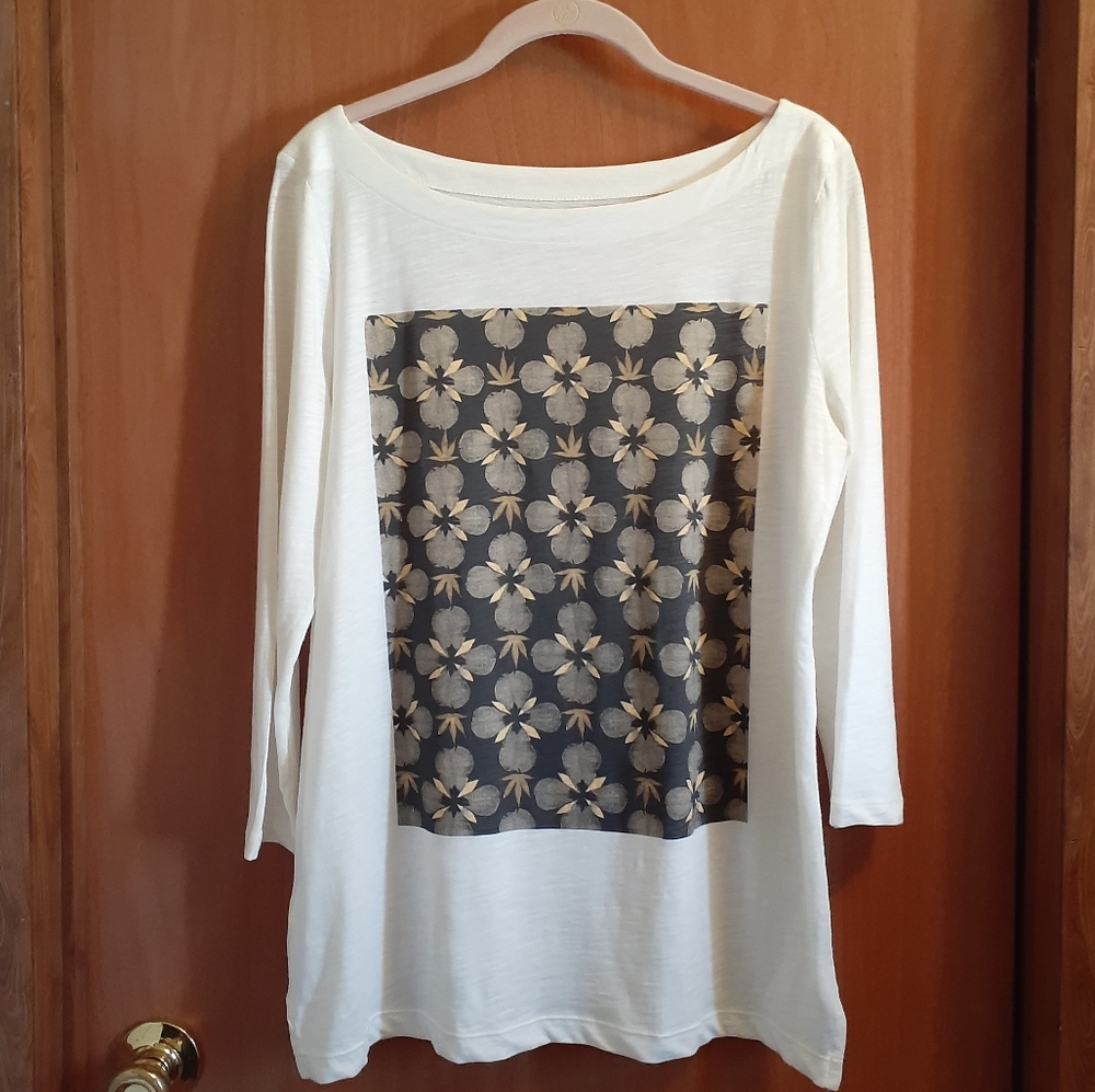 Loft Floral Graphic Print Top
